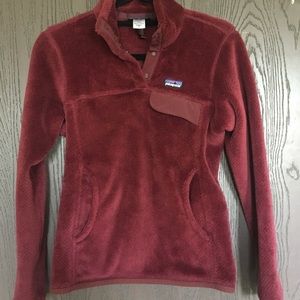 Patagonia maroon snap up